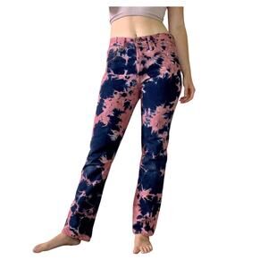 Levi's Reverse Tie Dye Jeans Size 29 Hand Dyed Orange Blue Upcycled Vintage 501